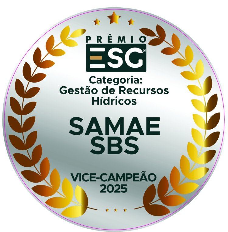 SAMAE de São Bento do Sul é Vice-Campeão no Prêmio ESG® 2025 em Gestão de Recursos Hídricos
