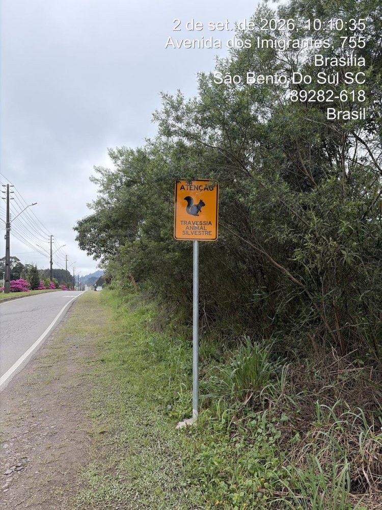 GEA promove instalação de placas de alerta sobre a fauna na Avenida dos Imigrantes