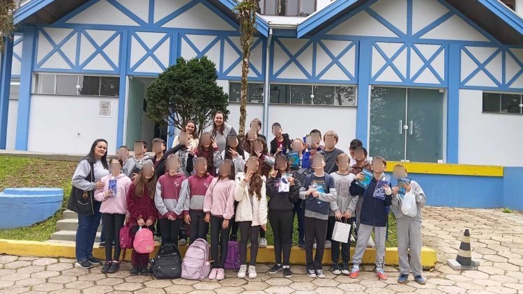 Escola Rodolfo Berti visita a Estação de Tratamento de Água